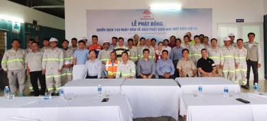 Lễ phát động chương trình "Chiến dịch 120 ngày đêm về đích phát điện nhà máy điện gió 7A"